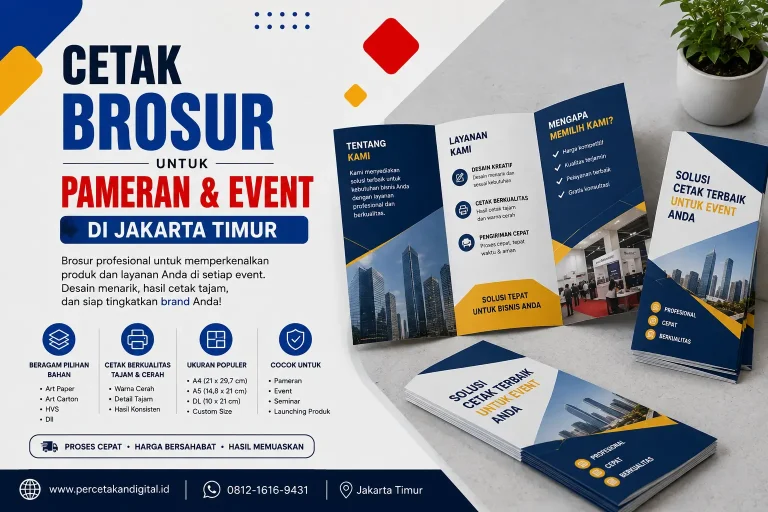 Cetak Brosur Pameran Jakarta Timur | Percetakan Digital