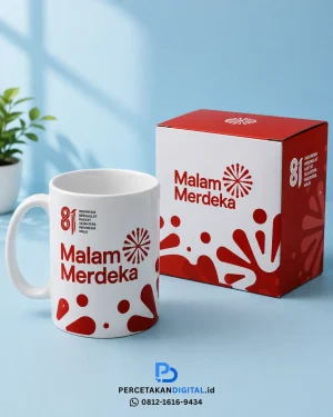Cetak mug custom Jakarta desain full color untuk souvenir