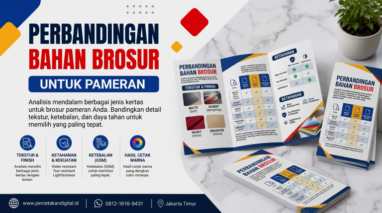 Perbandingan Bahan Kertas Brosur Pameran | Percetakan Digital Jakarta Timur
